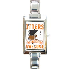 Otter T-shirtbecause Otters Are Freaking Awesome Sea   Otter T-shirt Rectangle Italian Charm Watch by EnriqueJohnson