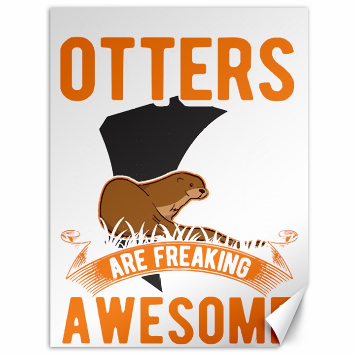 Otter T-shirtbecause Otters Are Freaking Awesome Sea   Otter T-shirt Canvas 36  x 48 