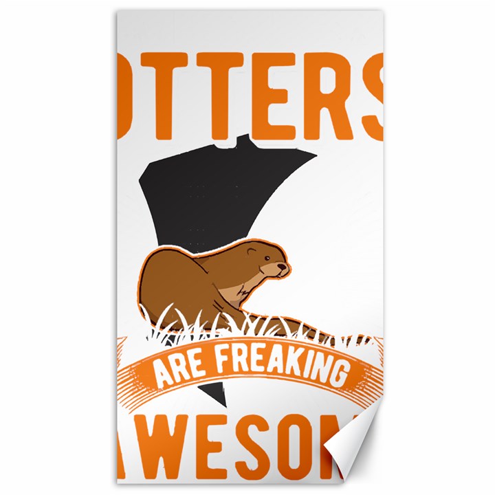 Otter T-shirtbecause Otters Are Freaking Awesome Sea   Otter T-shirt Canvas 40  x 72 