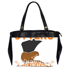 Otter T-shirtbecause Otters Are Freaking Awesome Sea   Otter T-shirt Oversize Office Handbag (2 Sides) by EnriqueJohnson