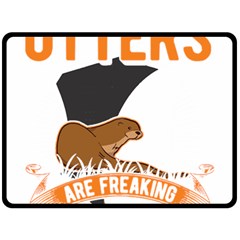 Otter T-shirtbecause Otters Are Freaking Awesome Sea   Otter T-shirt Fleece Blanket (large) by EnriqueJohnson