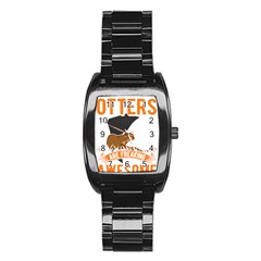 Otter T-shirtbecause Otters Are Freaking Awesome Sea   Otter T-shirt Stainless Steel Barrel Watch by EnriqueJohnson