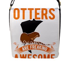 Otter T-shirtbecause Otters Are Freaking Awesome Sea   Otter T-shirt Flap Closure Messenger Bag (l) by EnriqueJohnson