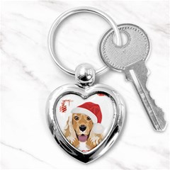 English Cocker Spaniel T- Shirt English Cocker Spaniel Merry Christmas T- Shirt (2) Key Chain (heart) by ZUXUMI