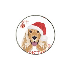 English Cocker Spaniel T- Shirt English Cocker Spaniel Merry Christmas T- Shirt (2) Hat Clip Ball Marker (4 Pack) by ZUXUMI