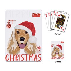 English Cocker Spaniel T- Shirt English Cocker Spaniel Merry Christmas T- Shirt (2) Playing Cards Single Design (rectangle)