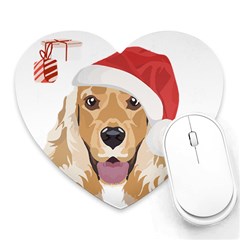 English Cocker Spaniel T- Shirt English Cocker Spaniel Merry Christmas T- Shirt (2) Heart Mousepad by ZUXUMI