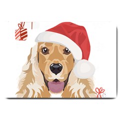 English Cocker Spaniel T- Shirt English Cocker Spaniel Merry Christmas T- Shirt (2) Large Doormat by ZUXUMI