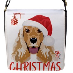 English Cocker Spaniel T- Shirt English Cocker Spaniel Merry Christmas T- Shirt (2) Flap Closure Messenger Bag (s) by ZUXUMI