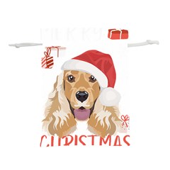 English Cocker Spaniel T- Shirt English Cocker Spaniel Merry Christmas T- Shirt (2) Lightweight Drawstring Pouch (m) by ZUXUMI