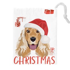 English Cocker Spaniel T- Shirt English Cocker Spaniel Merry Christmas T- Shirt (2) Drawstring Pouch (4xl) by ZUXUMI