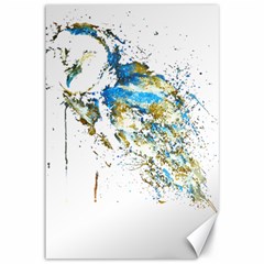 Owl Artwork T-shirtbarn Owl Reversed Colors T-shirt Canvas 12  X 18  by EnriqueJohnson