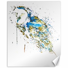 Owl Artwork T-shirtbarn Owl Reversed Colors T-shirt Canvas 11  X 14  by EnriqueJohnson