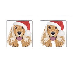 English Cocker Spaniel T- Shirt English Cocker Spaniel Merry Christmas T- Shirt (3) Cufflinks (square) by ZUXUMI