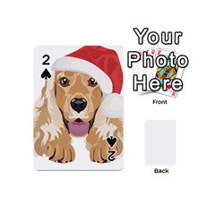 English Cocker Spaniel T- Shirt English Cocker Spaniel Merry Christmas T- Shirt (3) Playing Cards 54 Designs (mini) by ZUXUMI