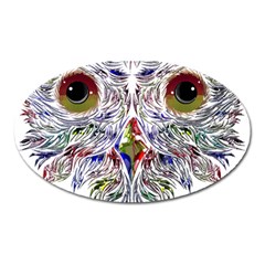 Owl T-shirtowl Color Edition T-shirt Oval Magnet by EnriqueJohnson