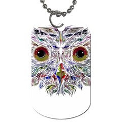 Owl T-shirtowl Color Edition T-shirt Dog Tag (two Sides) by EnriqueJohnson