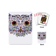 Owl T-shirtowl Color Edition T-shirt Playing Cards Single Design (mini) by EnriqueJohnson