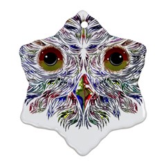 Owl T-shirtowl Color Edition T-shirt Snowflake Ornament (two Sides) by EnriqueJohnson