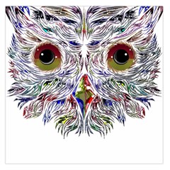 Owl T-shirtowl Color Edition T-shirt Square Satin Scarf (36  X 36 ) by EnriqueJohnson