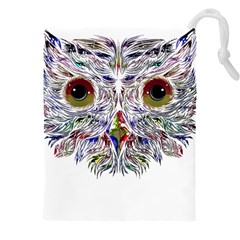 Owl T-shirtowl Color Edition T-shirt Drawstring Pouch (4xl) by EnriqueJohnson