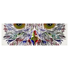 Owl T-shirtowl Color Edition T-shirt Banner And Sign 12  X 4  by EnriqueJohnson