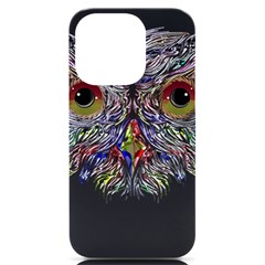 Owl T-shirtowl Color Edition T-shirt Iphone 14 Pro Black Uv Print Case by EnriqueJohnson