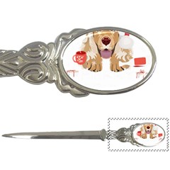 English Cocker Spaniel T- Shirt English Cocker Spaniel Merry Christmas T- Shirt (7) Letter Opener by ZUXUMI