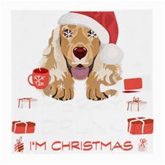 English Cocker Spaniel T- Shirt English Cocker Spaniel Merry Christmas T- Shirt (7) Medium Glasses Cloth by ZUXUMI