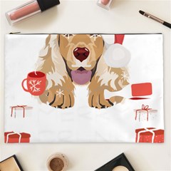 English Cocker Spaniel T- Shirt English Cocker Spaniel Merry Christmas T- Shirt (7) Cosmetic Bag (xxl) by ZUXUMI