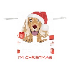 English Cocker Spaniel T- Shirt English Cocker Spaniel Merry Christmas T- Shirt (7) Lightweight Drawstring Pouch (m) by ZUXUMI