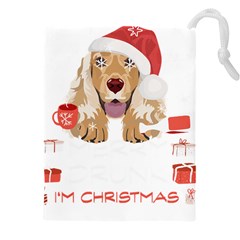 English Cocker Spaniel T- Shirt English Cocker Spaniel Merry Christmas T- Shirt (7) Drawstring Pouch (4xl) by ZUXUMI