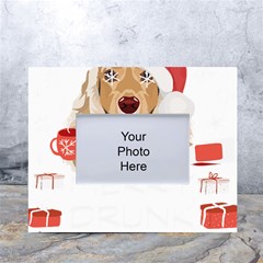 English Cocker Spaniel T- Shirt English Cocker Spaniel Merry Christmas T- Shirt (7) White Tabletop Photo Frame 4 x6  by ZUXUMI