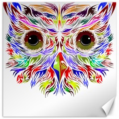 Owl T-shirtowl Color Full For Light Color T-shirt T-shirt Canvas 12  X 12  by EnriqueJohnson