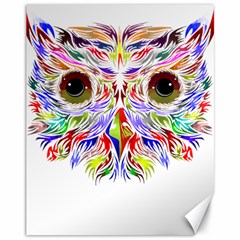 Owl T-shirtowl Color Full For Light Color T-shirt T-shirt Canvas 11  X 14  by EnriqueJohnson