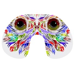 Owl T-shirtowl Color Full For Light Color T-shirt T-shirt Travel Neck Pillow by EnriqueJohnson