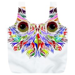 Owl T-shirtowl Color Full For Light Color T-shirt T-shirt Full Print Recycle Bag (xl) by EnriqueJohnson