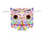 Owl T-shirtowl Color Full For Light Color T-shirt T-shirt Lightweight Drawstring Pouch (L) Front