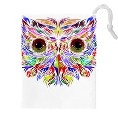 Owl T-shirtowl Color Full For Light Color T-shirt T-shirt Drawstring Pouch (5xl) by EnriqueJohnson