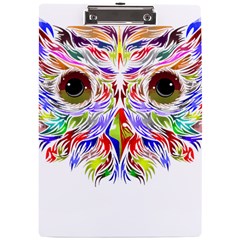 Owl T-shirtowl Color Full For Light Color T-shirt T-shirt A4 Acrylic Clipboard by EnriqueJohnson