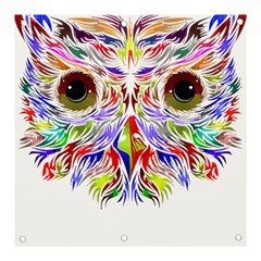 Owl T-shirtowl Color Full For Light Color T-shirt T-shirt Banner And Sign 3  X 3  by EnriqueJohnson