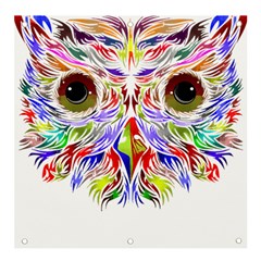 Owl T-shirtowl Color Full For Light Color T-shirt T-shirt Banner And Sign 4  X 4  by EnriqueJohnson