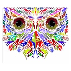 Owl T-shirtowl Color Full For Light Color T-shirt T-shirt Premium Plush Fleece Blanket (small) by EnriqueJohnson