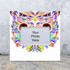 Owl T-shirtowl Color Full For Light Color T-shirt T-shirt White Box Photo Frame 4  X 6  by EnriqueJohnson