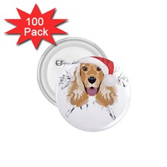 English Cocker Spaniel T- Shirt English Cocker Spaniel Merry Christmas T- Shirt 1 75  Buttons (100 Pack)  by ZUXUMI