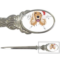 English Cocker Spaniel T- Shirt English Cocker Spaniel Merry Christmas T- Shirt Letter Opener by ZUXUMI