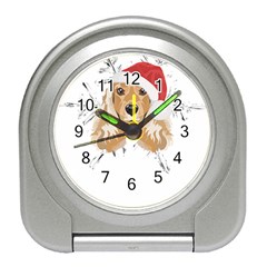 English Cocker Spaniel T- Shirt English Cocker Spaniel Merry Christmas T- Shirt Travel Alarm Clock by ZUXUMI