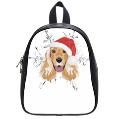 English Cocker Spaniel T- Shirt English Cocker Spaniel Merry Christmas T- Shirt School Bag (small) by ZUXUMI