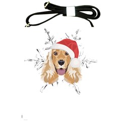 English Cocker Spaniel T- Shirt English Cocker Spaniel Merry Christmas T- Shirt Shoulder Sling Bag by ZUXUMI