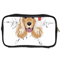 English Cocker Spaniel T- Shirt English Cocker Spaniel Merry Christmas T- Shirt Toiletries Bag (one Side) by ZUXUMI